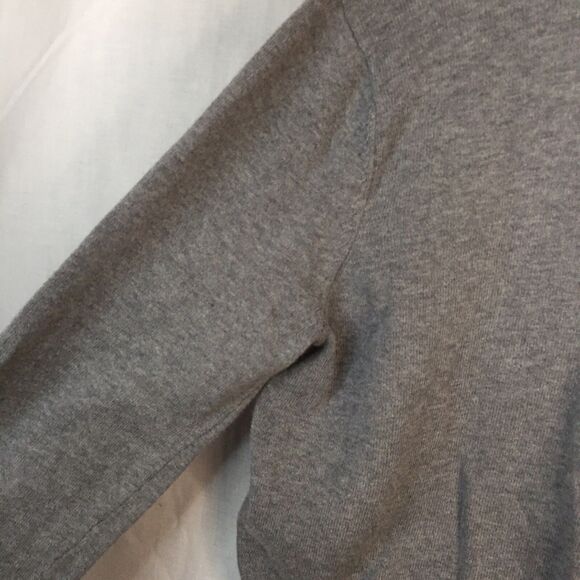 Grey with Sequins V Neck Cardigan Sweater Torrid Size 1 Cotton - Picture 11 of 12